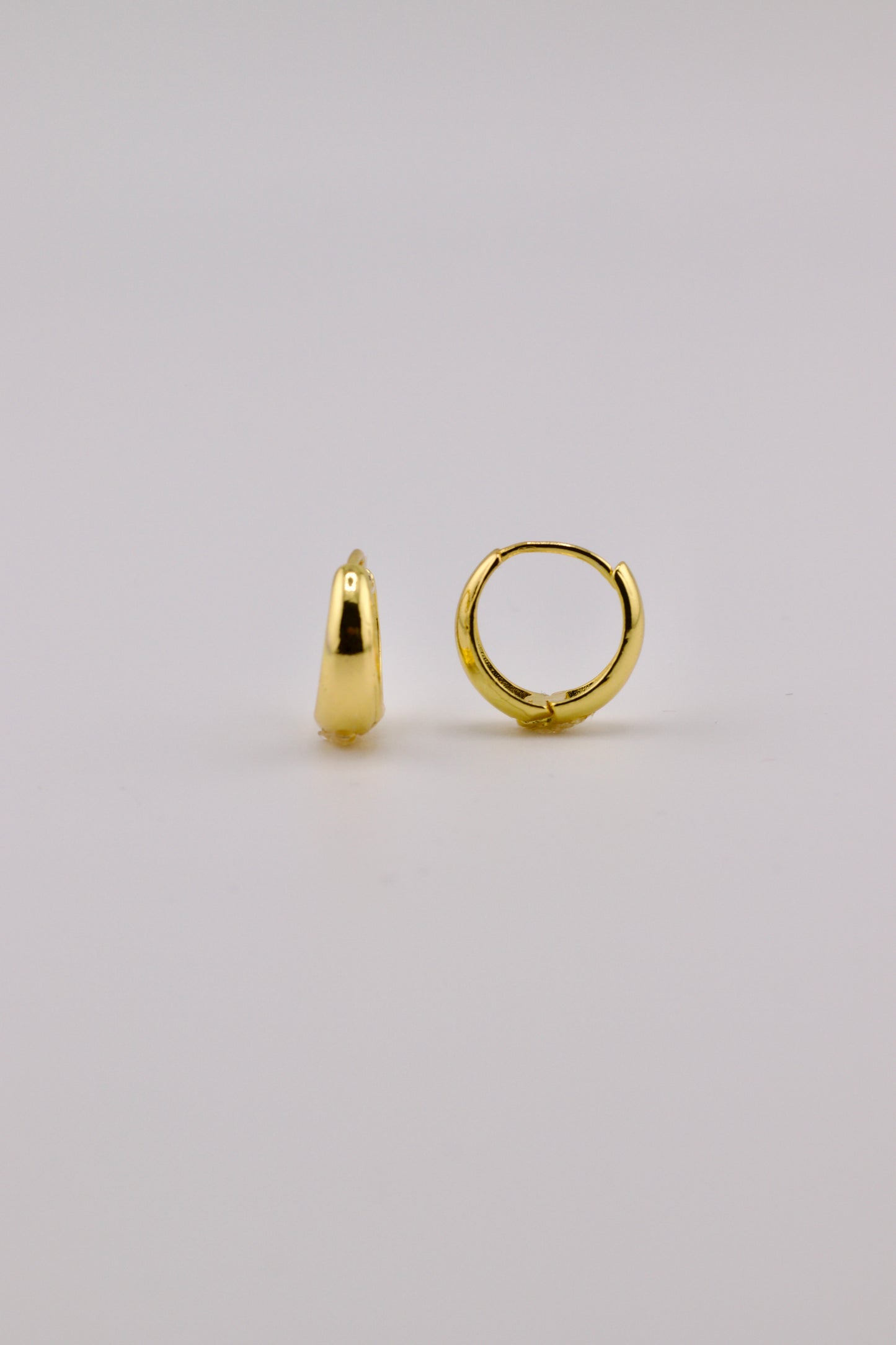 Dome Small Hoops in Gold