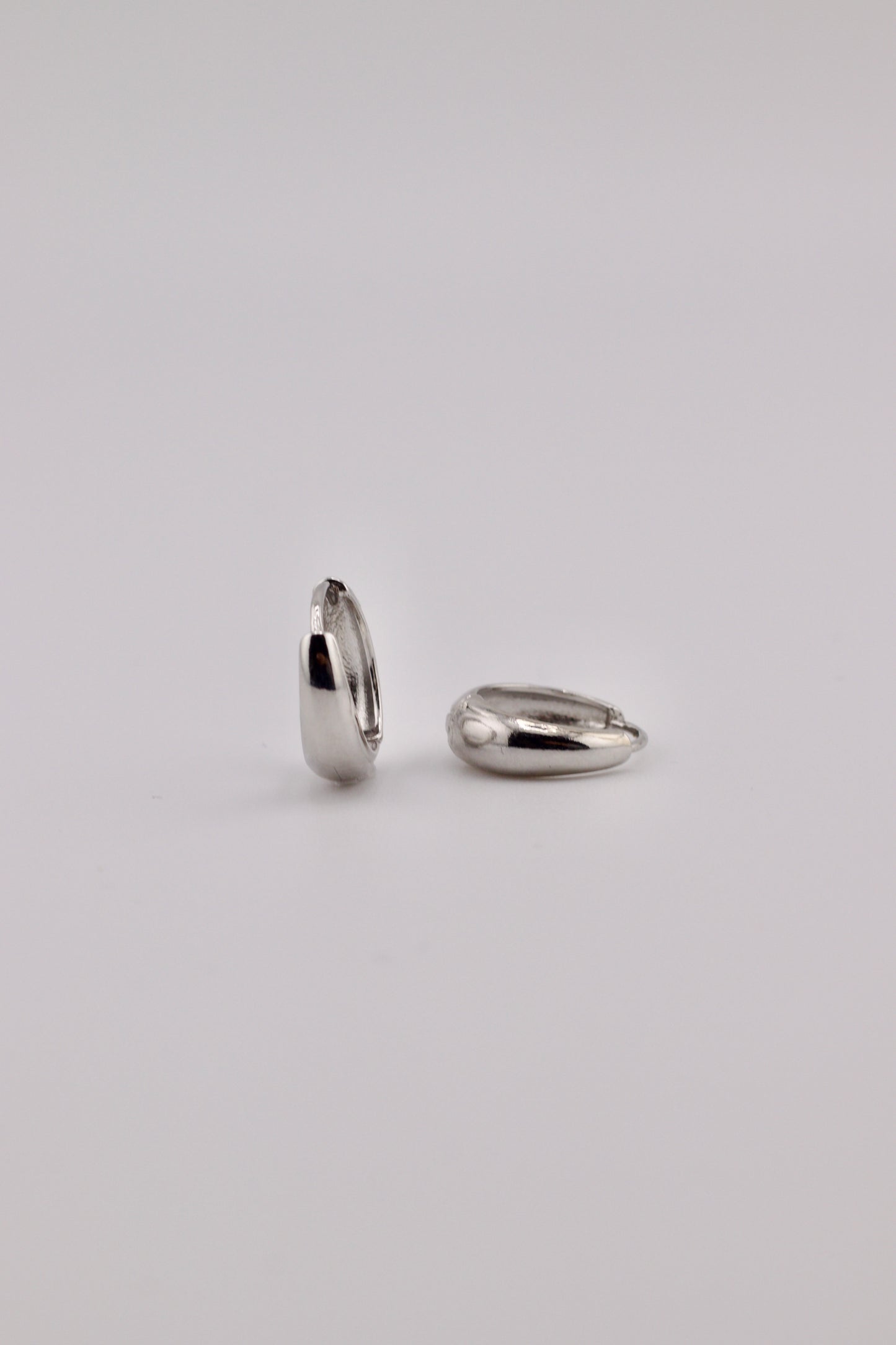 Dome Small Hoops In Silver