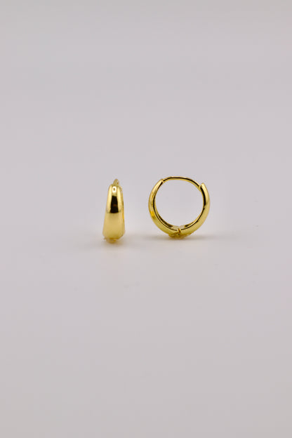 Dome Small Hoops in Gold